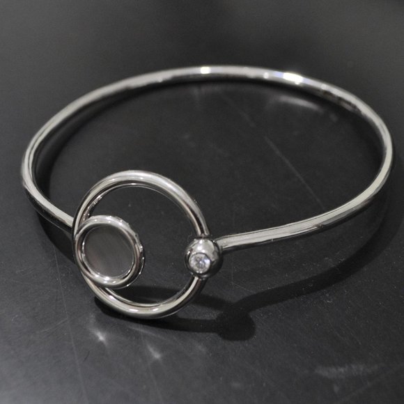 New EDDIE BORGO Celestial Orbit Moon Silver CHOKER - Picture 8 of 8